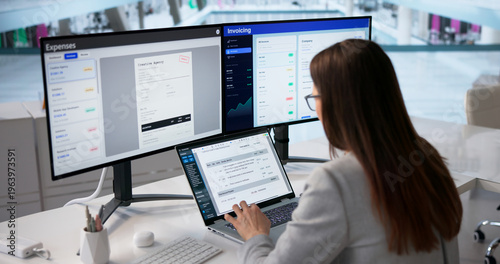 Finance Manager Analyzes Tax Documents Digitally