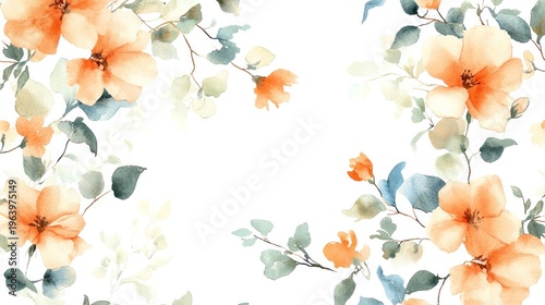 Floral Serenity: Delicate watercolor blossoms in soft hues create an atmosphere of peace and grace. 