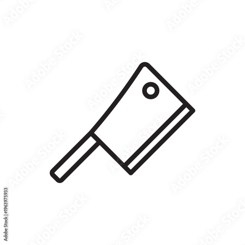 Carcass splitter icon. Meat processing tech, representing industrial cutting hardware, abattoir sectioning tools, livestock bisection systems, butchery power gear, and automated carcass management.