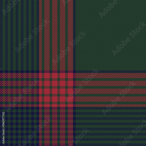 Plaid Fashion Textile Design Pattern In Red Green And Navy For Apparel Decor And Crafts