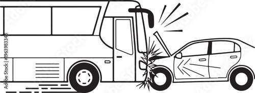 Vintage double decker bus silhouette vector illustration representing classic london public transportation and retro urban commuter travel.