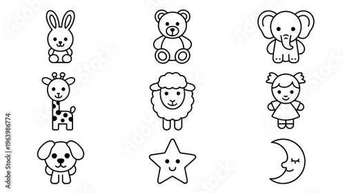 Collection of various traditional japanese kanji and symbol calligraphy designs Vector