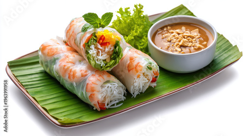 fresh vietnamese spring rolls - goi cuon