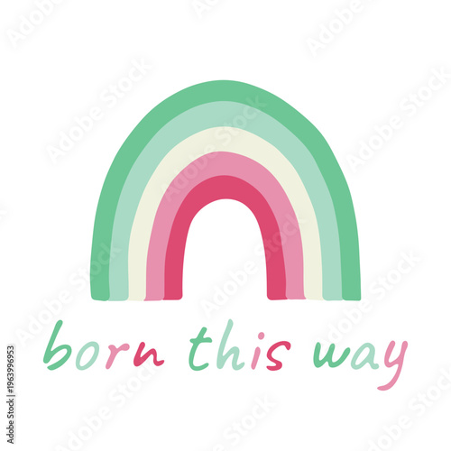 Colorful rainbow shape Abrosexual pride flag Happy pride day LGBTQIA community Pride Month Vector hand drawn doodle for posters, stickers, logo, cards