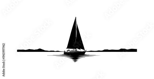 Elegant Sailboat on Calm Waters
