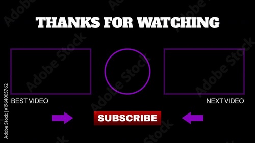Endscreen Video with Arrows Subscribe Banner and Call to Action
