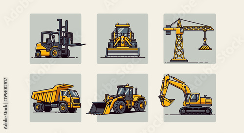 Heavy machinery construction equipment vehicles 3.