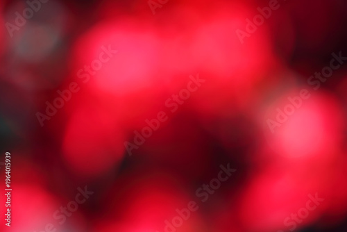 Bilde på lerret Soft Focus Abstract Red Background with Bokeh Effect for Design