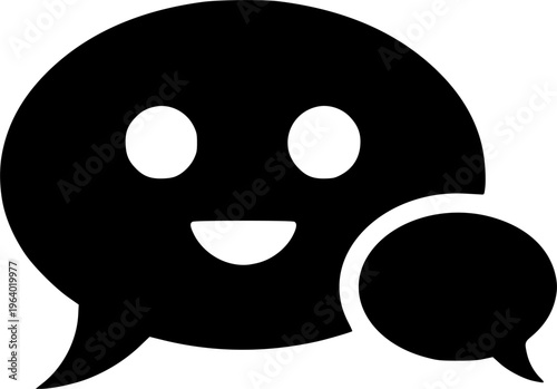 Friendly AI Chatbot & Customer Support Concept
Keywords.silhouette vector black 