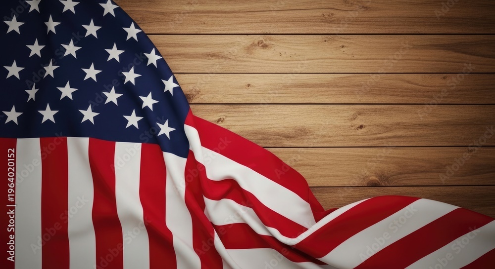 Obraz premium Celebrating freedom patriotic american flag on independence day