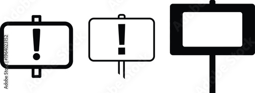 Silhouette of a Holding a Blank Protest Sign 