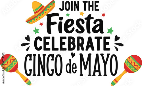 Vibrant cinco de mayo celebration graphic