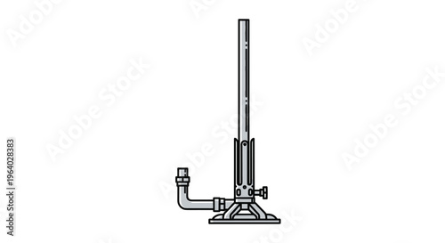 Laboratory bunsen burner equipment used for heating and combustion in scientific experiments and chemistry research.