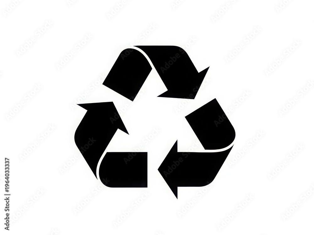 Obraz premium Universal recycling symbol representing sustainability