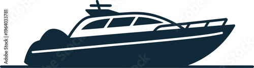 A sleek yacht sails smoothly across calm waters on a sunny day in summer