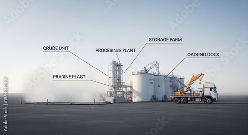 Mobile Batching Plant for Concrete Production with Truck.