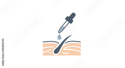 Applying serum to skin with dropper.