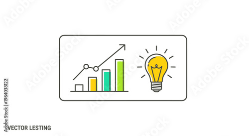 Innovation Idea Light Bulb Graph.