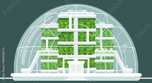 Greenhouse Structure With Multiple Levels.