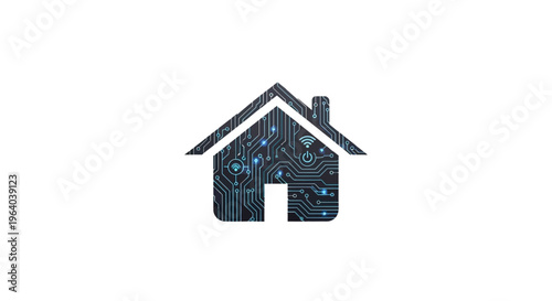 House Icon With White Outline.