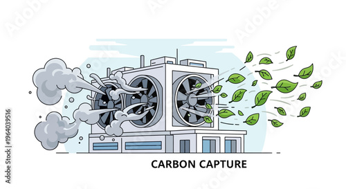 Industrial Carbon Capture Technology System.