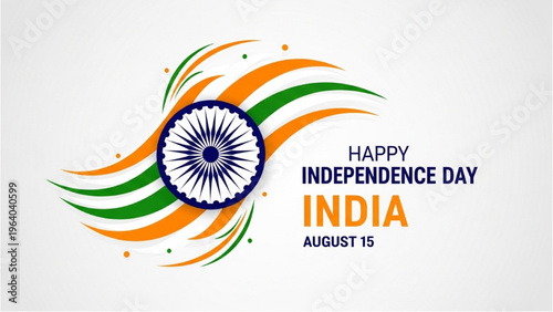 Independence Day celebration in India with patriotic decorations and flag colors