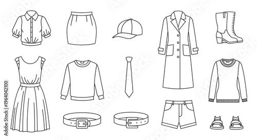 Collection of various clothing items.