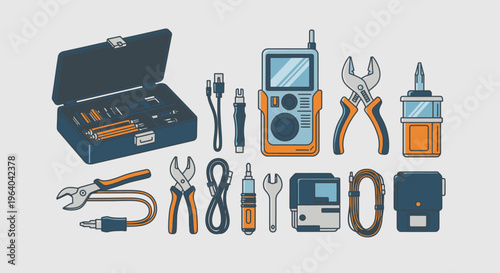 Collection of various handheld tools.