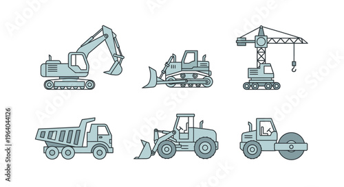 Construction vehicles and heavy machinery 2.
