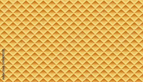 wafer waffle texture vector brown golden background flat design seamless pattern