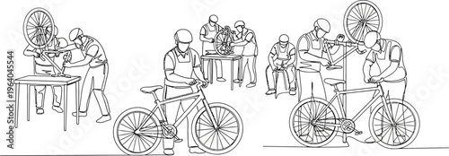 cycling, people on bikes, urban scene