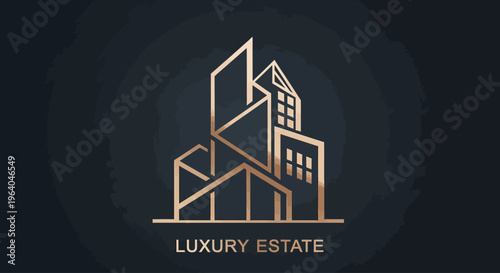 Luxury Estate Real Estate Logo Design.