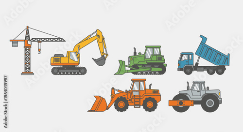 Heavy construction vehicles and equipment 1.