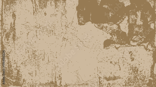 Peeling paint on a worn and weathered wall surface texture