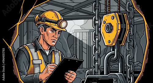 Man in hard hat and vest.