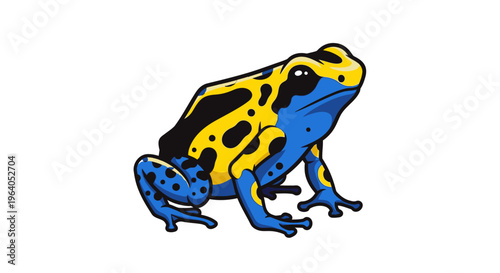 Poison Dart Frog Side View.