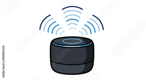 Smart Speaker with WiFi Signal Emitting.