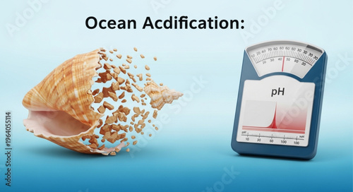 Ocean Acidification Impact on Shells and pH Levels.