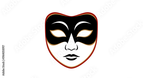 Venetian Mask With Woman's Face