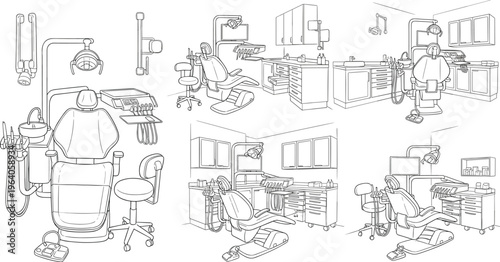 Modern science laboratory icon set featuring DNA helix, microscope, test tubes, chemical beakers, and medical research equipment for biotechnology