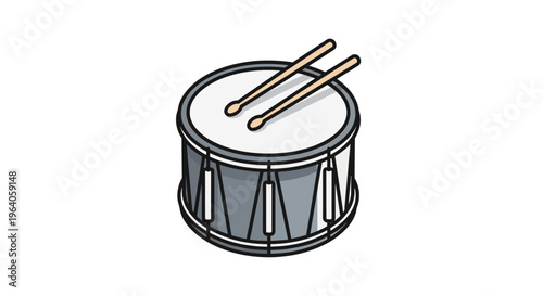 Drum and Drumsticks