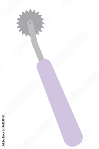 ルレットのイラスト｜フラットでかわいい布に印をつける裁縫道具