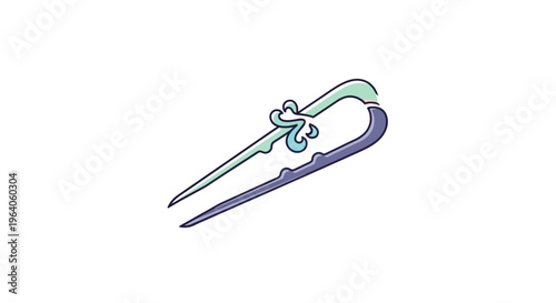 Stylized Tweezers With Decorative Handle