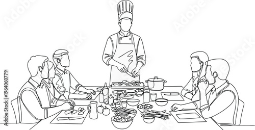 chef serving food to guests at a restaurant table