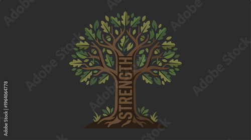 The Tree of Strength - A Symbol of Resilience and Growth.