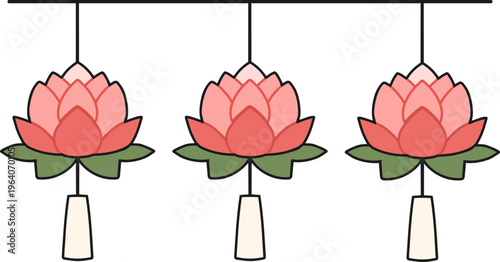 부처님오신날 연꽃 연등 축제