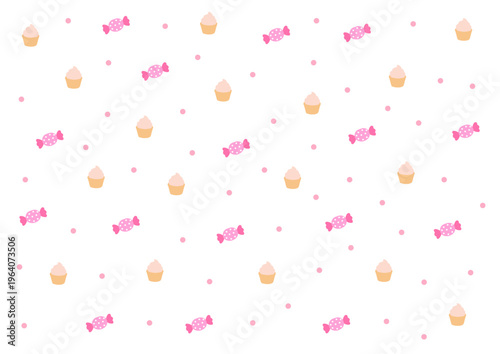 Seamless repeating pattern with cute colorful kids elements in playful cartoon style on soft pastel background for nursery textile and decorative design