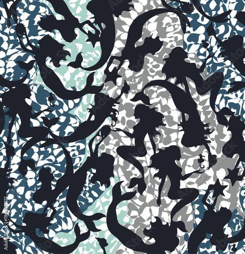 underwater, coral reefs, fish, sea animals, crabs, mermaid, sea shells, octopus, plants, ocean, sea weed, 