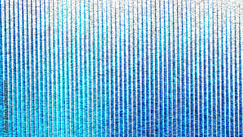 Fotografie Glitch art background with blue and white gradient distortion