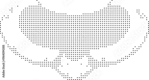 Heart Love Pixelated Bitmap Dither Halftone Dotted Pattern Graphic Resource Icon Vector Isolated